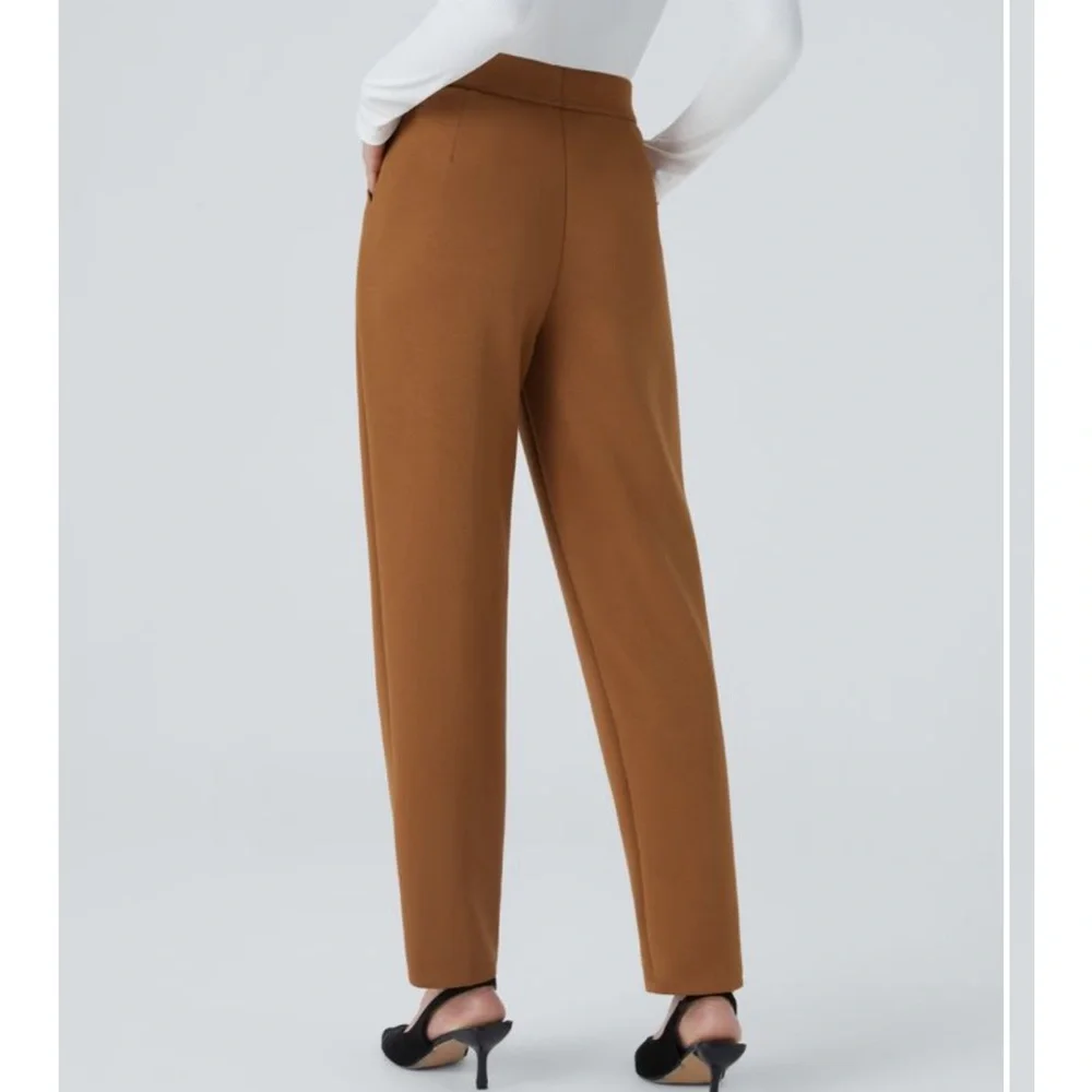 HALARA HIGH WAISTED SIDE POCKET TAPERED WORK PANTS - Picture 4 of 10